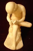 ITALIAN MARBLE FIGURE PICKING THORN IN FOOT