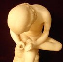 ITALIAN MARBLE FIGURE PICKING THORN IN FOOT