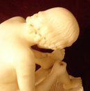 ITALIAN MARBLE FIGURE PICKING THORN IN FOOT