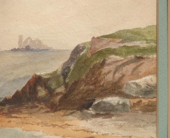 19TH CENTURY WATERCOLOR OF SEASCAPE