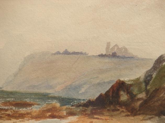 19TH CENTURY WATERCOLOR OF SEASCAPE