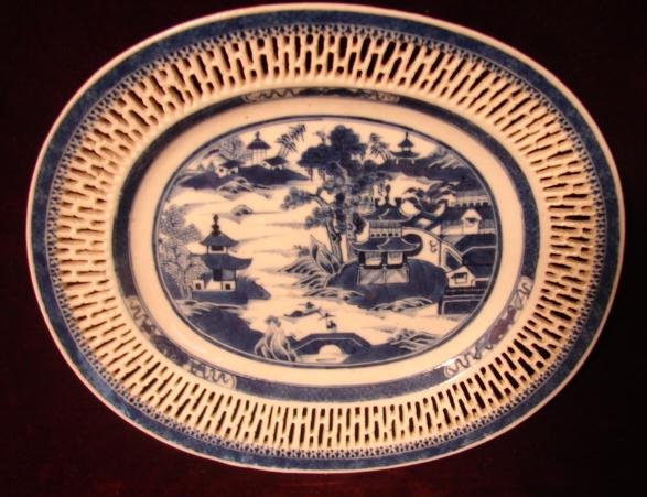 C.1820 CHINESE EXPORT NANKING RETICULATED