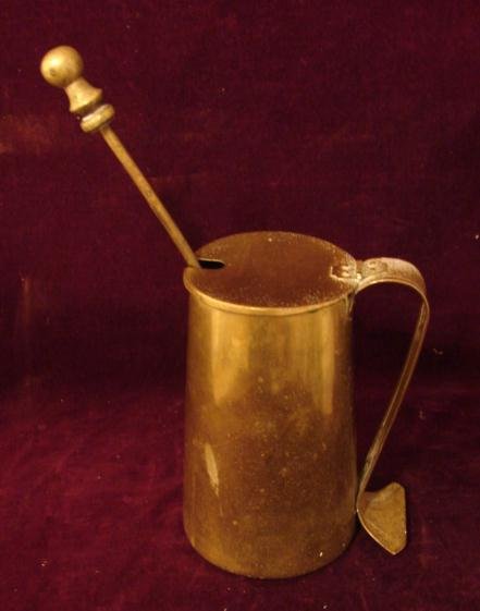 BRASS POT WITH KEROSENE LIGHTER