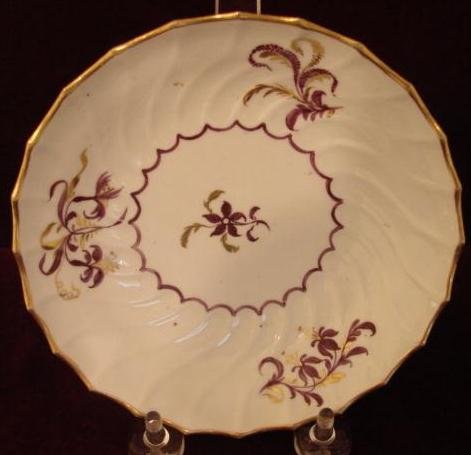 C.1785-1790 FLIGHT WORCESTER TEA BOWL/SAUCER