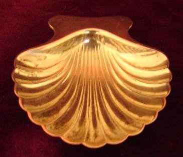 TIFFANY & CO. STERLING SILVER SHELL OPEN SALT