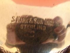 C. 1925 S. KIRK & SON OPEN SALT BALTIMORE ROSE