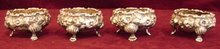 SC. REPOUSSE ROSE SET OF (4) SALTS WITH