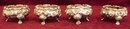 SC. REPOUSSE ROSE SET OF (4) SALTS WITH