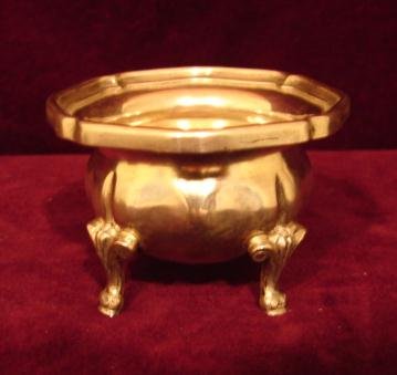 ITALIAN BRESCIA ITALY SILVER OPEN SALT