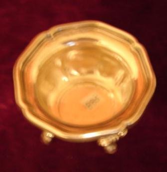 ITALIAN BRESCIA ITALY SILVER OPEN SALT