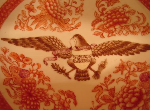 ORANGE FITZHUGH WITH AMERICAN EAGLE BOWL