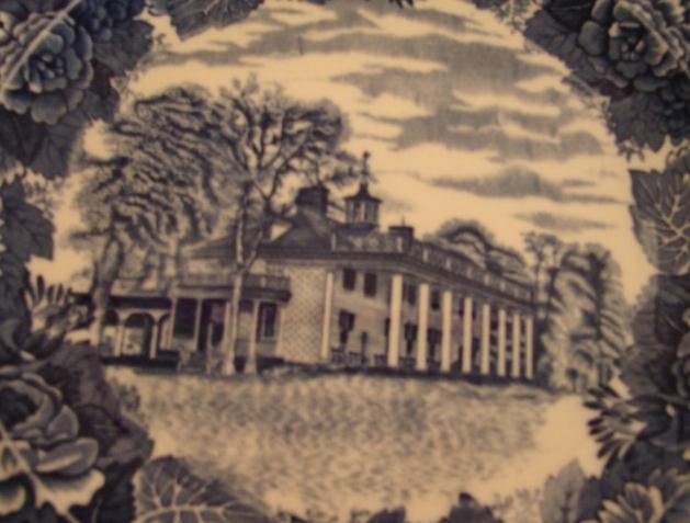 WEDGWOOD HISTORICAL PLATE OF MOUNT VERNON