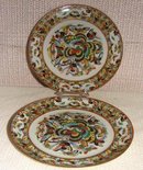 C. 1850 CHINESE EXPORT PAIR 1000 BUTTERFLY PLATES