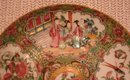 C. 1840 CHINESE EXPORT ROSE MEDALLION DINNER PLATE 9 3/4