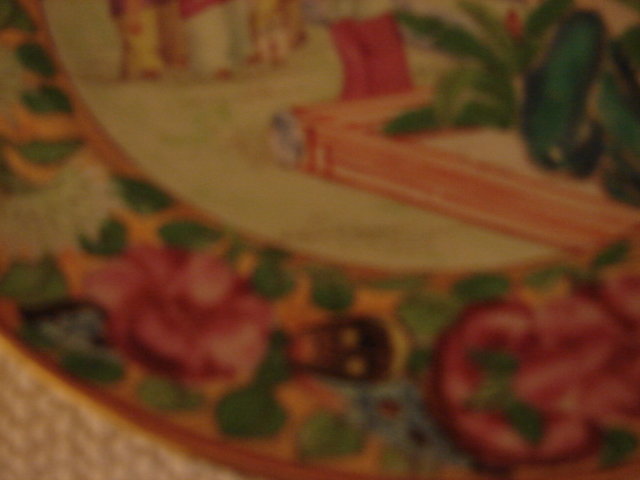 C. 1820 CHINESE EXPORT ROSE MANDARIN PLATE 8