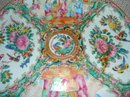 C. 1880 CHINESE EXPORT ROSE MEDALLION TAZZA/CAKE PLATE