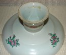 C. 1880 CHINESE EXPORT ROSE MEDALLION TAZZA/CAKE PLATE