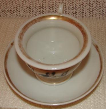 TUCKER PORCELAIN CUP AND SAUCER