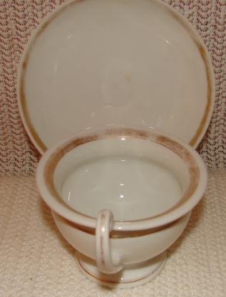 TUCKER PORCELAIN CUP AND SAUCER