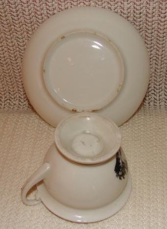 TUCKER PORCELAIN CUP AND SAUCER