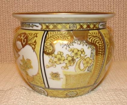 GOLD IMARI MEDIUM JARDINEER