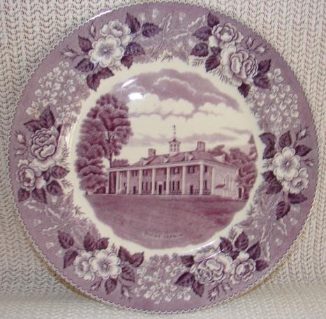 ENGLISH STAFFORDSHIRE MOUNT VERNON PLATE