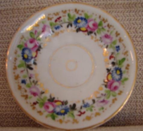 C. 1840 LARGE CUP/SAUCER, POSSIBLY TUCKER OF PHILADELPHIA