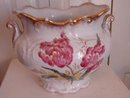 C. 1880 LIMOGE JARDINIERE W/ MATCHING BASE AND STAND