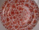 C. 1840 CHINESE EXPORT BIRD AND BUTTERFLY SHALLOW SOUP PLATE AND BUTTERFLY