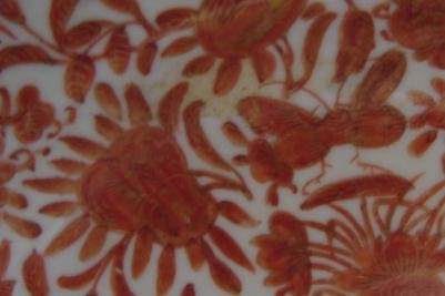 C. 1840 CHINESE EXPORT BIRD AND BUTTERFLY SHALLOW SOUP PLATE AND BUTTERFLY
