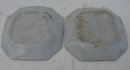 C. 1875 PAIR CHINESE EXPORT ROSE MEDALLION 8-SIDED CONDAMINT DISHES