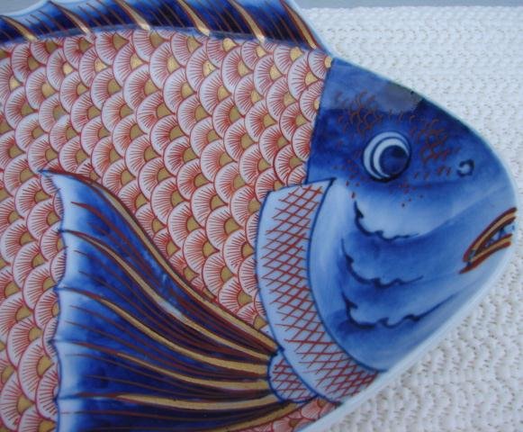 C. 1890 JAPANESE IMARI FISH 9 3/4