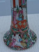 C. 1890 CHINESE EXPORT ROSE MEDALLION CANDLESTICK 7