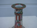 C. 1890 CHINESE EXPORT ROSE MEDALLION CANDLESTICK 7