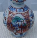 C. 1750 CHINESE AMSTERDAM BONT DOUBLE GOURD VASE