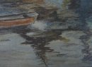 20TH CENTURY OIL ON PANEL OF GLOUCESTER HARBOR SCENE
