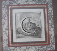 18TH CENTURY TWO ITALIAN LETTER ENGRAVINGS
