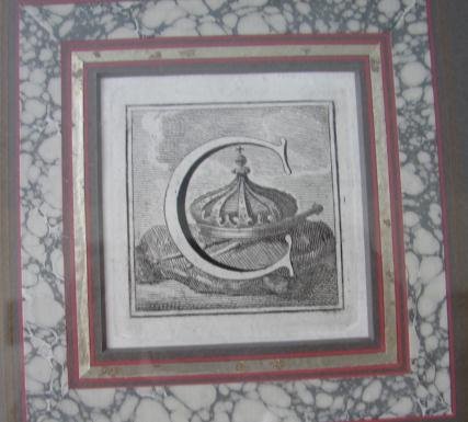 18TH CENTURY TWO ITALIAN LETTER ENGRAVINGS