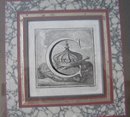 18TH CENTURY TWO ITALIAN LETTER ENGRAVINGS
