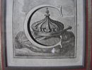 18TH CENTURY TWO ITALIAN LETTER ENGRAVINGS