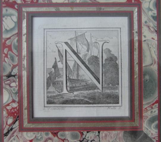 18TH CENTURY TWO ITALIAN LETTER ENGRAVINGS