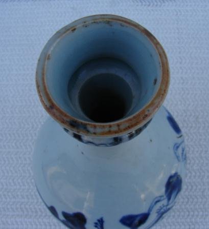 C. 1875 CHINESE EXPORT BLUE/WHITE HOT WATER BOTTLE 9