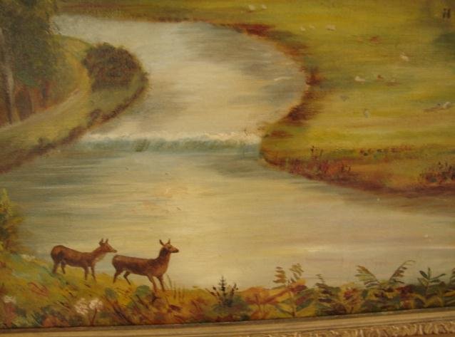 19TH CENTURY PRIMITIVE ENGLISH LANDSCAPE