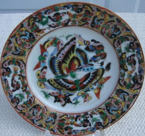 C. 1850 1000 BUTTERFLY PLATE 5 3/4