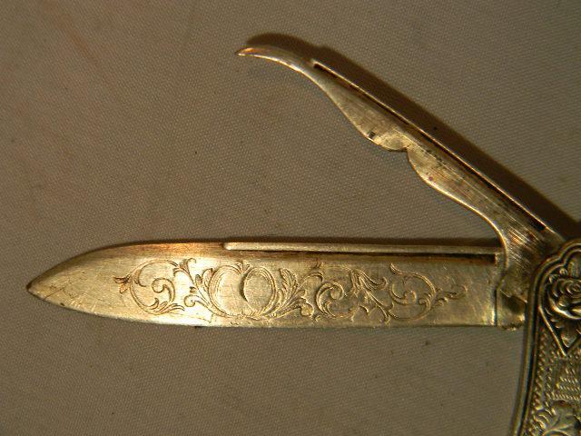 STERLING SILVER PIPE KNIFE
