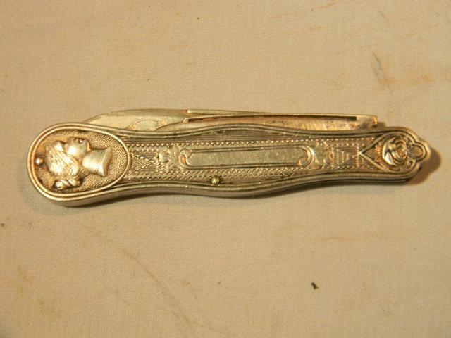 STERLING SILVER PIPE KNIFE