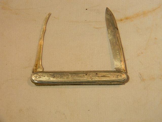 STERLING SILVER PIPE KNIFE