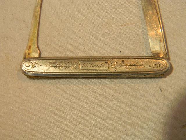 STERLING SILVER PIPE KNIFE