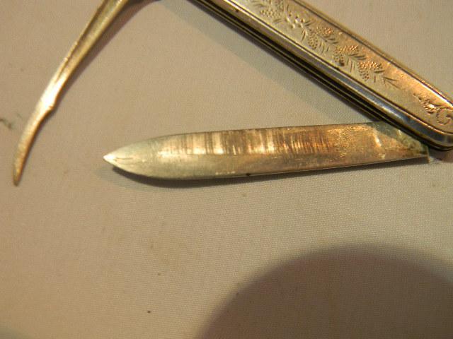 STERLING SILVER PIPE KNIFE