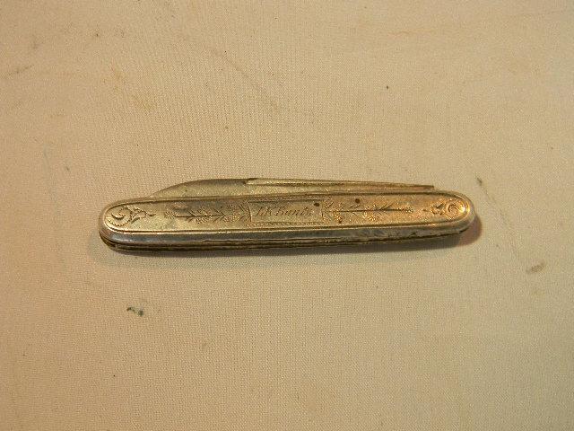 STERLING SILVER PIPE KNIFE